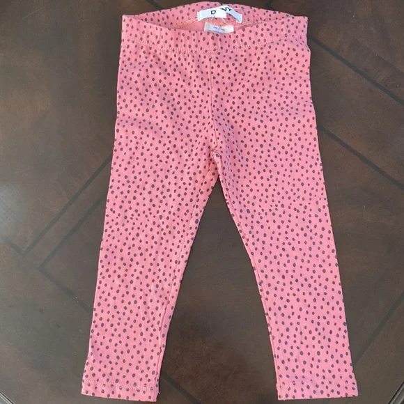DKNY Kids' 2-piece Set, Gray sweater pink/black dot Pant. - Picture 5 of 11